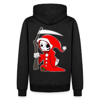 Idée de cadeau de Noël pour le Père Noël Grim Reaper - Sweat à capuche Premium bio Homme - noir - Dos - Nico (187cm)