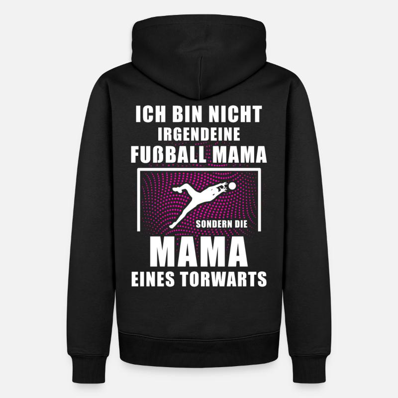 Die Fußball Mama Torhüter Geschenkidee Torwart - Männer Premium Bio Hoodie - Schwarz