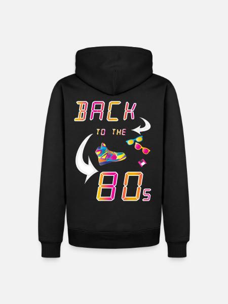 Back to the 80's - Men’s Premium Organic Hoodie - black
