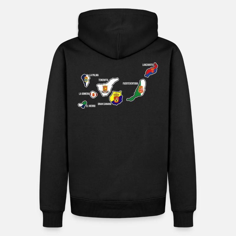 Émigration des Canaries aux Canaries - Sweat à capuche Premium bio Homme - noir
