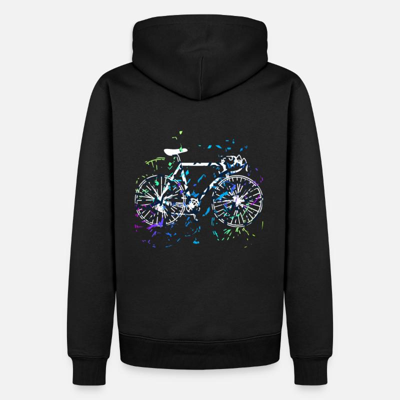 Vélo de style artistique - Sweat à capuche Premium bio Homme - noir