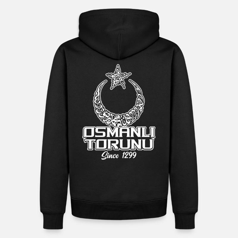 Osmanli Osmanische Geschenkidee - Männer Premium Bio Hoodie - Schwarz