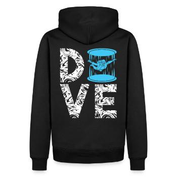 Dive Skydiving Skydiver - Men’s Premium Organic Hoodie - black - Back - Nico (187cm)