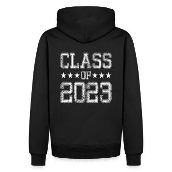 Classe de 2023 Classe de 2023 Certificat de fin d’études - Sweat à capuche Premium bio Homme - noir - Dos - Nico (187cm)