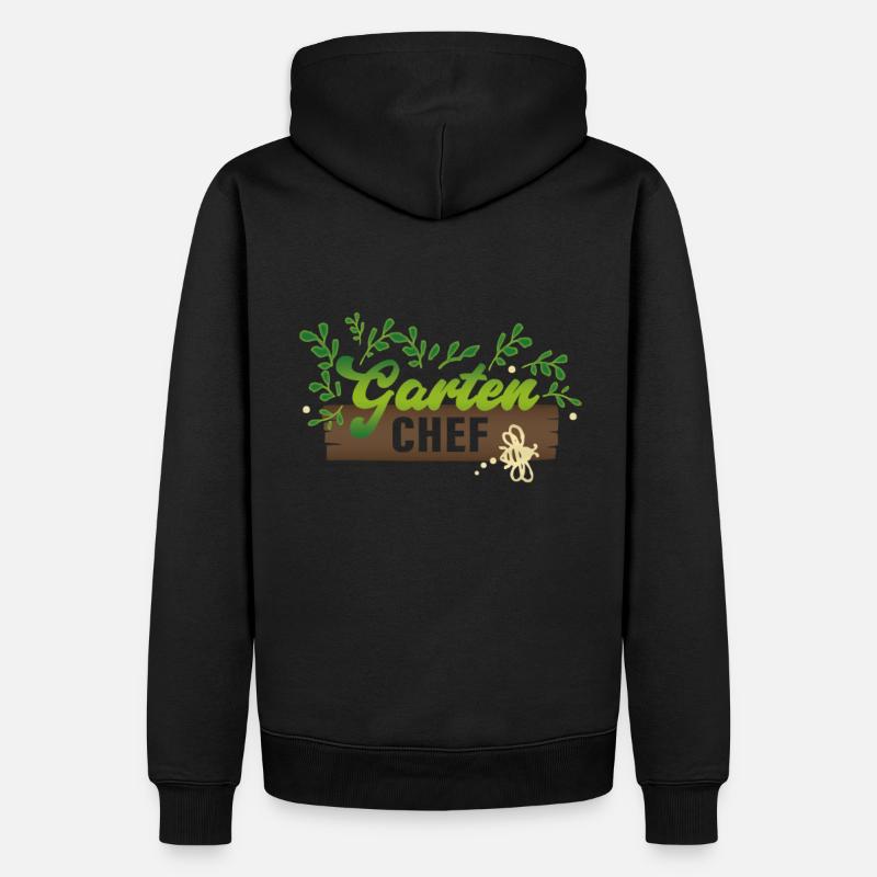 Gartenchef - Männer Premium Bio Hoodie - Schwarz