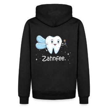 Zahnfee Zahnarzt Praxis Zähne - Männer Premium Bio Hoodie - Schwarz - Hinten - Nico (187cm)