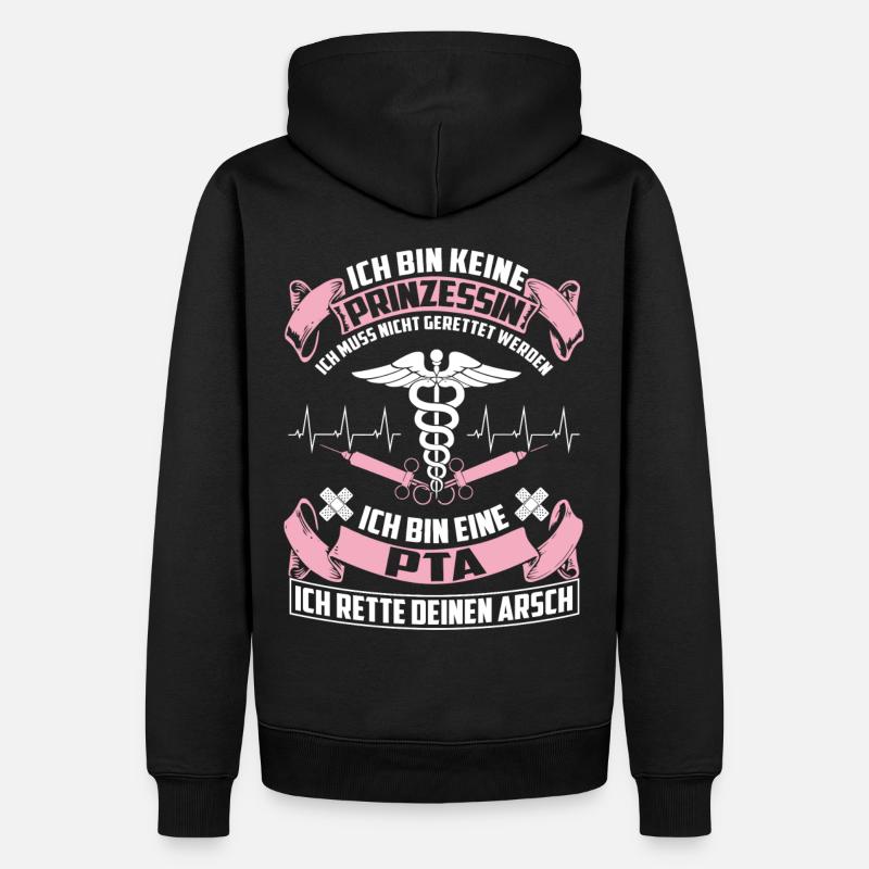 PTA - assistant technique pharmaceutique - Sweat à capuche Premium bio Homme - noir