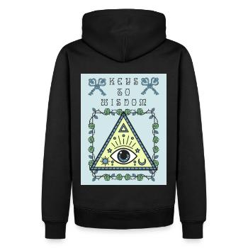 Third Eye, The All Seeing Eye, Occult - Men’s Premium Organic Hoodie - black - Back - Nico (187cm)