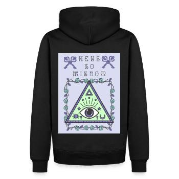 Third Eye, The All Seeing Eye, Occult - Men’s Premium Organic Hoodie - black - Back - Nico (187cm)