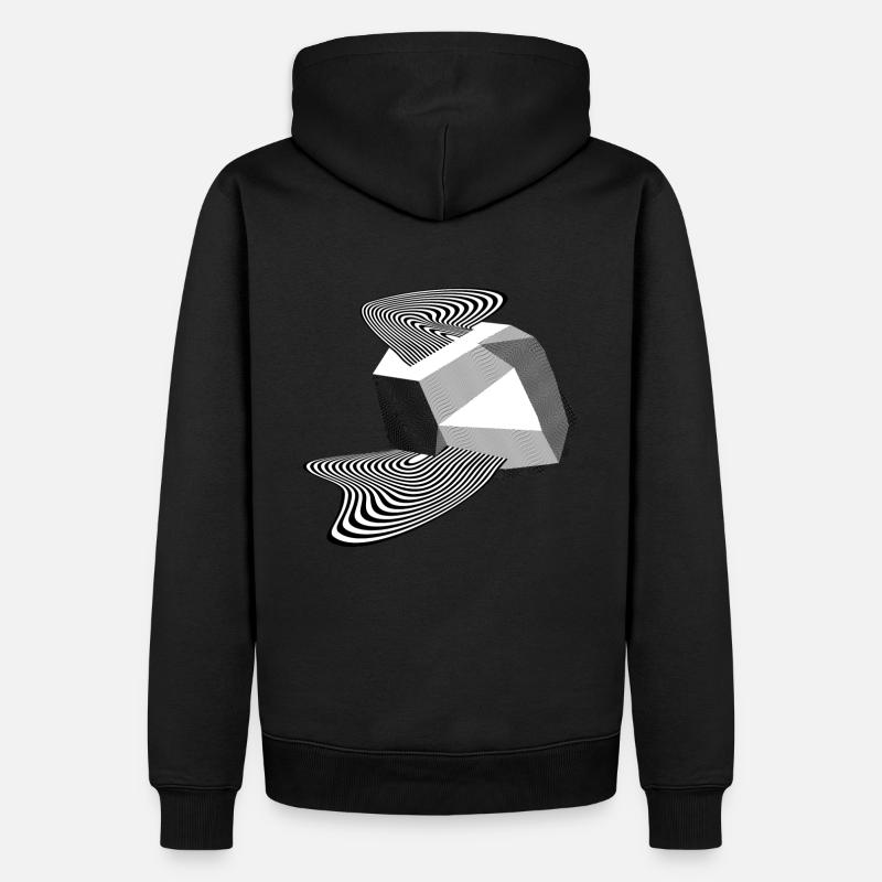 Sharp Curves - Sweat à capuche Premium bio Homme - noir