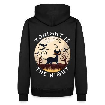 Tonight Is The Night - Men’s Premium Organic Hoodie - black - Back - Nico (187cm)