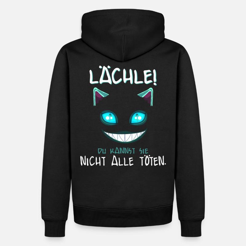 Lächle du Kannst Sie Nicht alle töten - Männer Premium Bio Hoodie - Schwarz