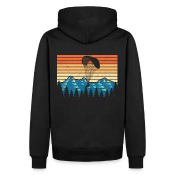 Paragliding - Sweat à capuche Premium bio Homme - noir - Dos - Nico (187cm)
