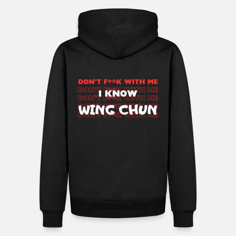 Ich beherrsche Wing Chun - Männer Premium Bio Hoodie - Schwarz