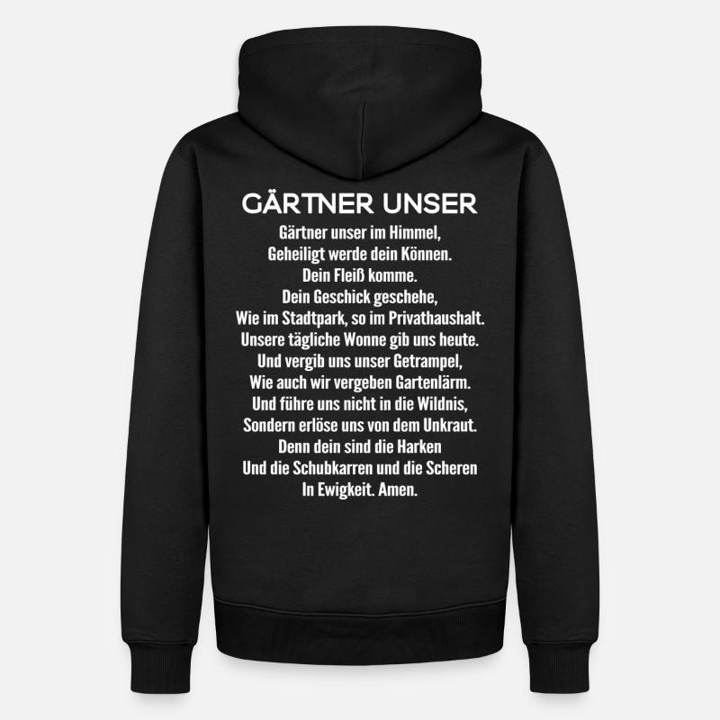 Gärtner-Unser/Gärtnerin/Gartenbau/Landschaftsbau - Männer Premium Bio Hoodie - Schwarz