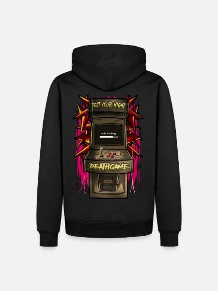 Arcade DeathGame - Men’s Premium Organic Hoodie - black