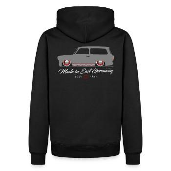  601 Kombi Low DDR - Sweat à capuche Premium bio Homme - noir - Dos - Nico (187cm)