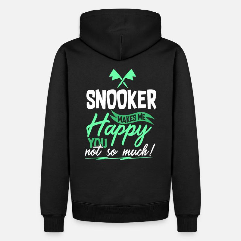 Snooker Billard - Männer Premium Bio Hoodie - Schwarz