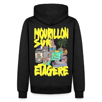 Mourillon auf dem Regal Toulon - Männer Premium Bio Hoodie - Schwarz - Hinten - Nico (187cm)