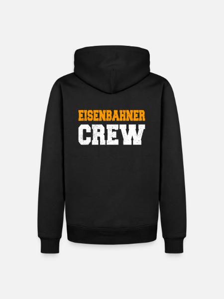 Eisenbahner Crew Fan - Männer Premium Bio Hoodie - Schwarz