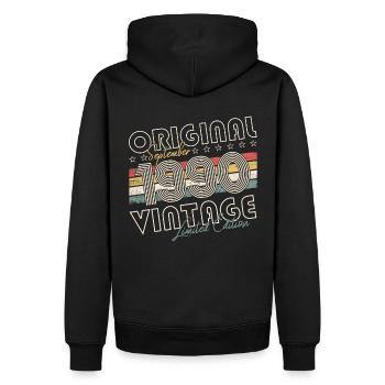 Septembre Né 1990 32ème anniversaire Cadeau - Sweat à capuche Premium bio Homme - noir - Dos - Nico (187cm)