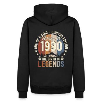 Légendaire depuis 1990 32ème cadeau d’anniversaire Génial - Sweat à capuche Premium bio Homme - noir - Dos - Nico (187cm)