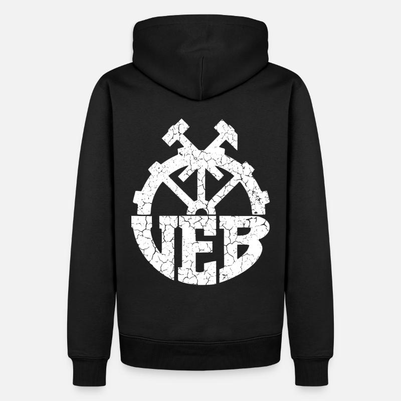 VEB - Rétro - RDA - Ostalgie - Sweat à capuche Premium bio Homme - noir