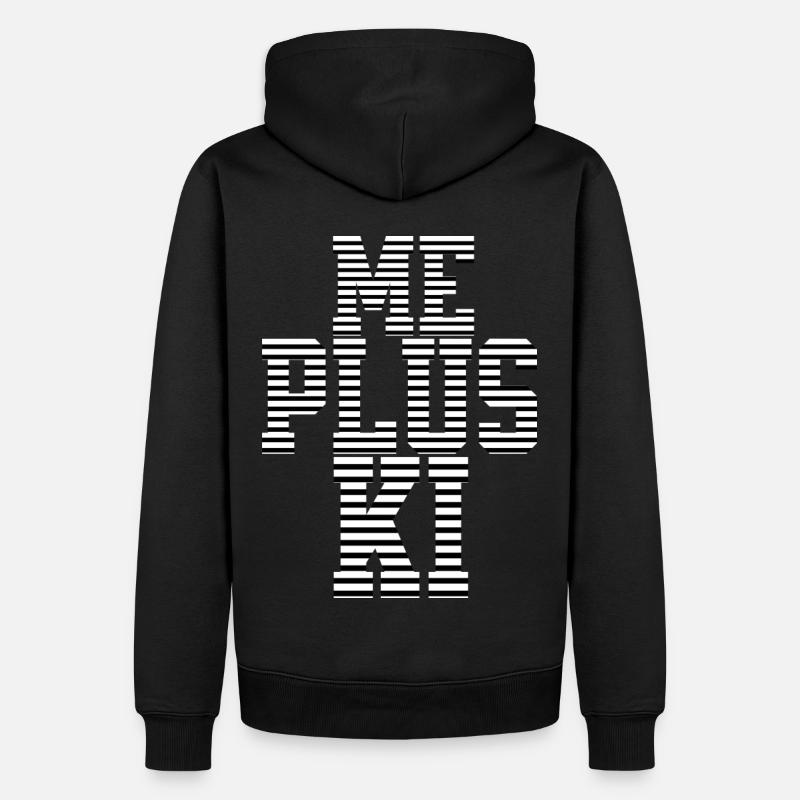 MOI PLUS IA - Sweat à capuche Premium bio Homme - noir