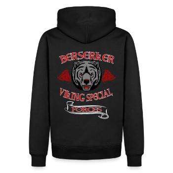 Berserker Ours Viking - Sweat à capuche Premium bio Homme - noir - Dos - Nico (187cm)