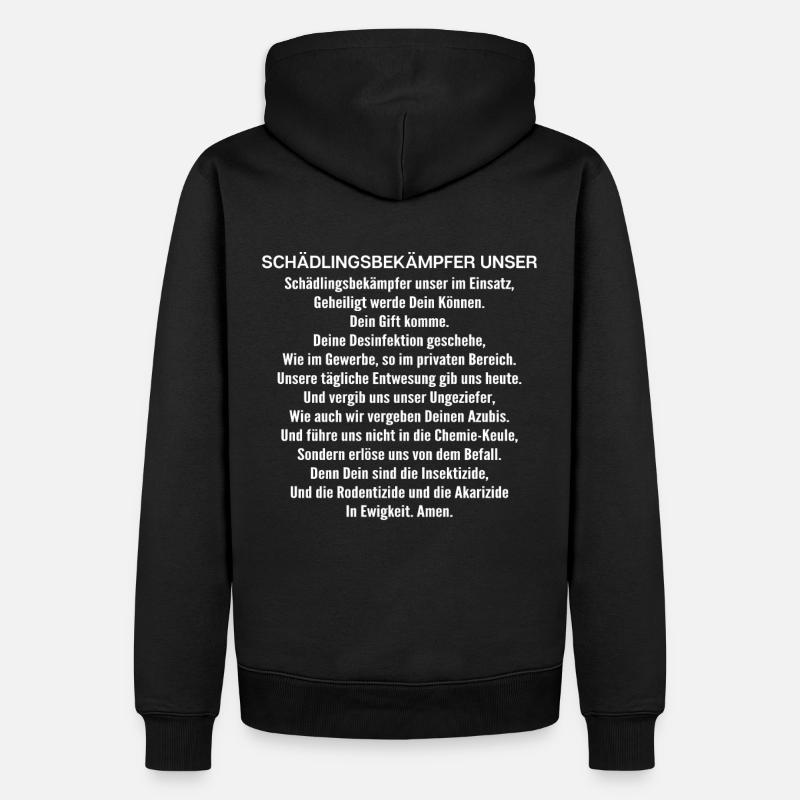 Schädlingsbekämpfer Kammerjäger Exterminator - Männer Premium Bio Hoodie - Schwarz