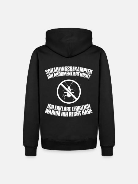 Schädlingsbekämpfer Kammerjäger Exterminator - Männer Premium Bio Hoodie - Schwarz