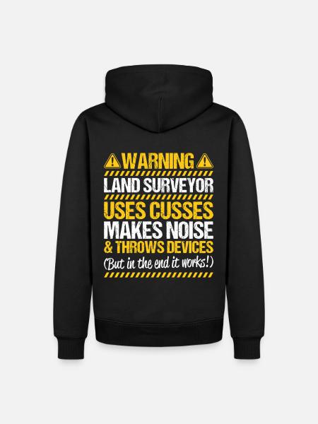 Vermessungstechniker Vermesser Land Surveyor - Men’s Premium Organic Hoodie - black
