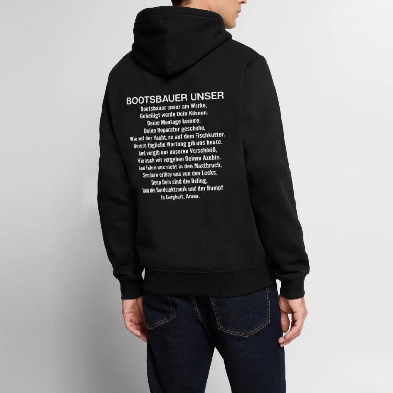 Bootsbauer Bootsbau Schiffbauer Schiffbau Boote Männer Premium Bio Hoodie