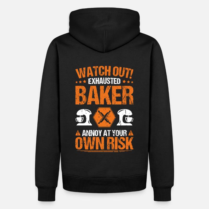 Baker Baking Baker Bakery Baking - Men’s Premium Organic Hoodie - black