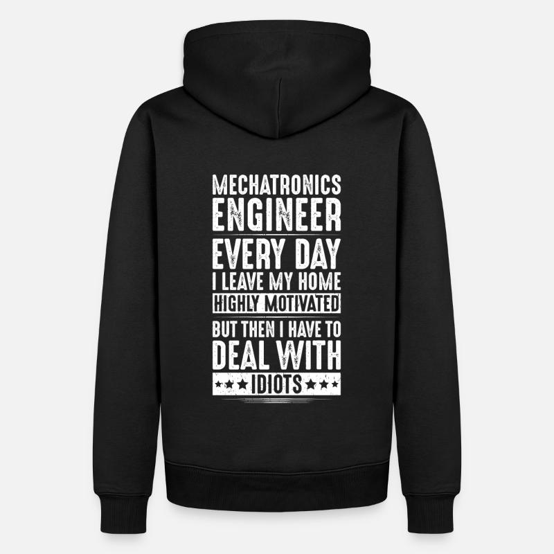 Mechatroniker Mechatronik Mechatronics Engineer - Männer Premium Bio Hoodie - Schwarz