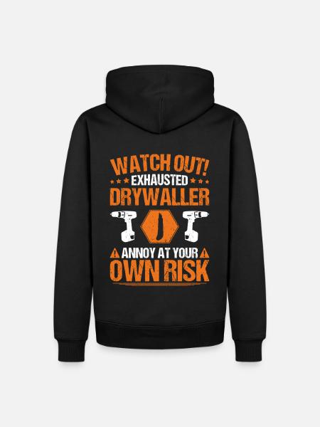 Drywall fitter Drywaller - Men’s Premium Organic Hoodie - black