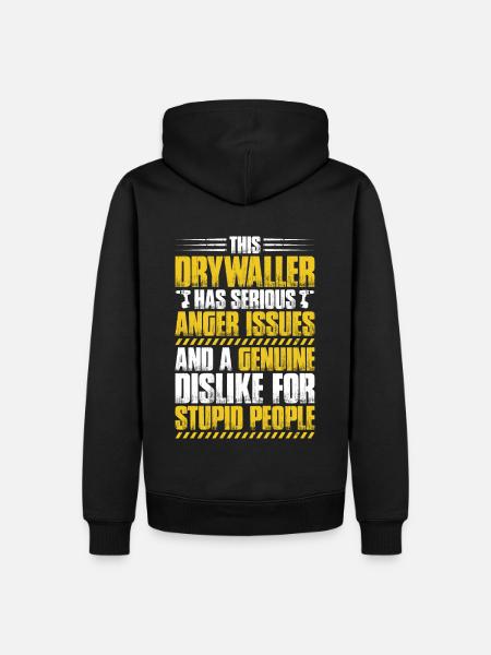 Drywall fitter Drywaller - Men’s Premium Organic Hoodie - black