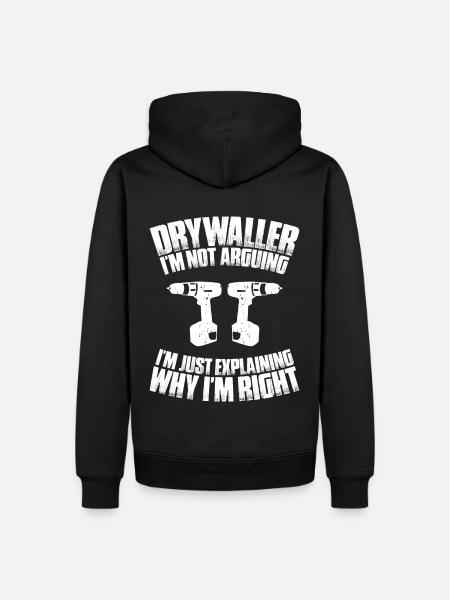 Drywall fitter Drywaller - Men’s Premium Organic Hoodie - black