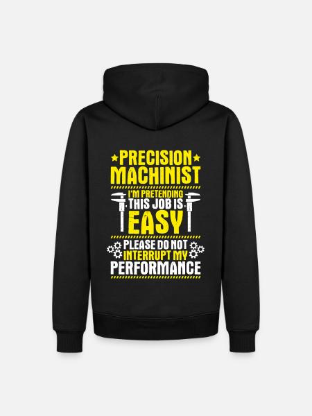 Precision mechanic Precision Machinist - Men’s Premium Organic Hoodie - black