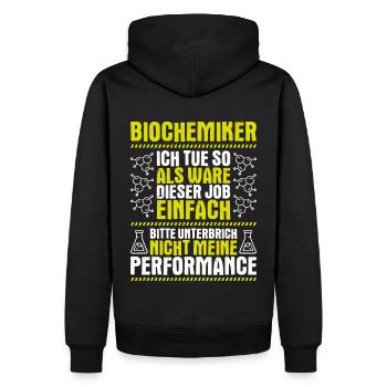 Biochemiker Biochimie Biochimie Biochimiste - Sweat à capuche Premium bio Homme - noir - Dos - Nico (187cm)
