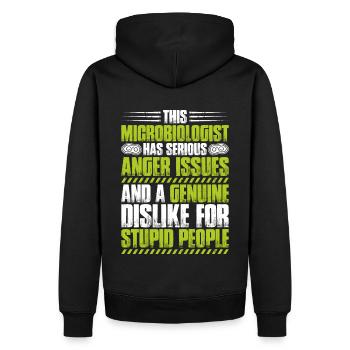Microbiology Microbiologist Biology Biologist - Men’s Premium Organic Hoodie - black - Back - Nico (187cm)