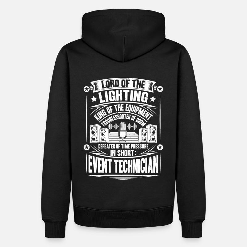 Veranstaltungstechniker Technicien événementiel - Sweat à capuche Premium bio Homme - noir