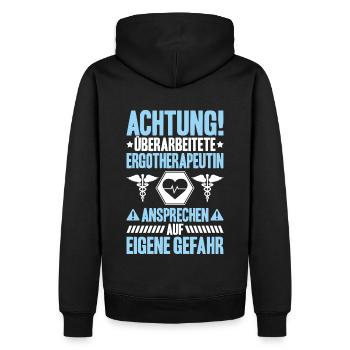 Ergotherapeut Ergotherapie Occupational Therapist - Männer Premium Bio Hoodie - Schwarz - Hinten - Nico (187cm)