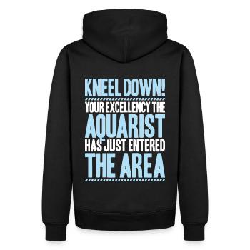 Aquaristique Aquariophile Aquarium Poissons Aquariophile - Sweat à capuche Premium bio Homme - noir - Dos - Nico (187cm)