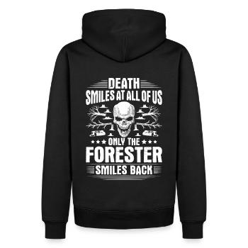 Forestier Forestier Forestier Travailleurs forestiers Forêt - Sweat à capuche Premium bio Homme - noir - Dos - Nico (187cm)