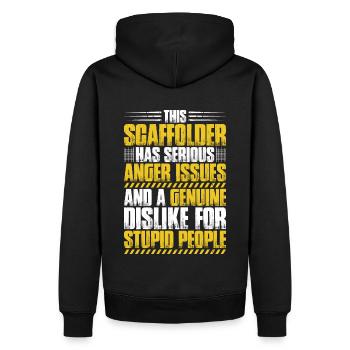 Échafaudage Échafaudage Échafaudage - Sweat à capuche Premium bio Homme - noir - Dos - Nico (187cm)