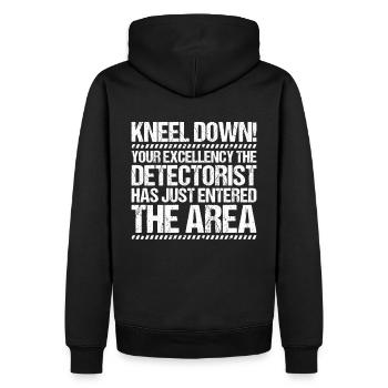 Détecteur Sondler Détecteur de métaux - Sweat à capuche Premium bio Homme - noir - Dos - Nico (187cm)