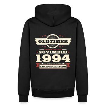 29th Birthday Classic Car November Vintage 1994 - Men’s Premium Organic Hoodie - black - Back - Nico (187cm)