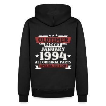 30th Birthday Classic Car January Vintage 1994 - Men’s Premium Organic Hoodie - black - Back - Nico (187cm)