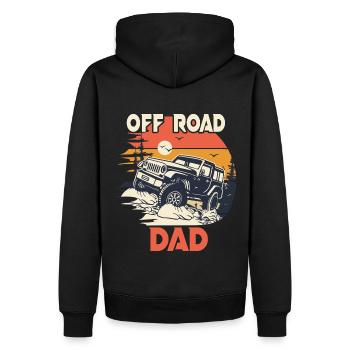 4x4 Offroad 4X4 Humor Papa Offroad - Männer Premium Bio Hoodie - Schwarz - Hinten - Nico (187cm)